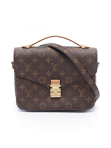 Louis Vuitton Louis Vuitton Pochette Metis MM Monogram 2-Way Handbag, Coated Canvas Leather, Women's, Brown, M44875 (view 1)