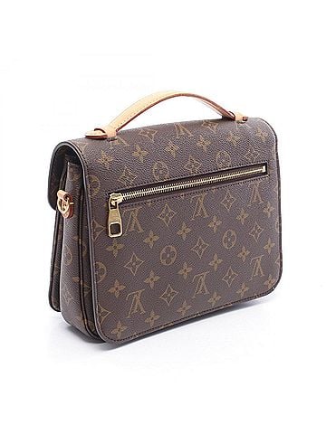 Louis Vuitton Louis Vuitton Pochette Metis MM Monogram 2-Way Handbag, Coated Canvas Leather, Women's, Brown, M44875 (view 2)