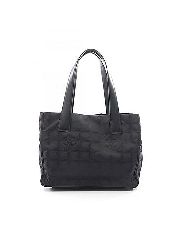 Chanel Chanel New Travel Line PM Tote Bag Handbag Leather Nylon Canvas Women's Black A20457 (view 1)