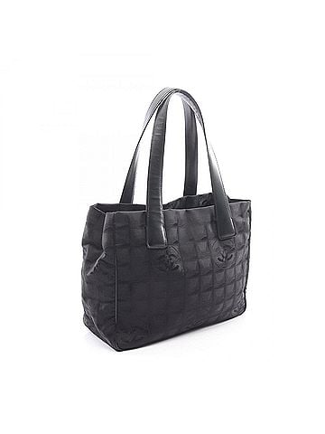 Chanel Chanel New Travel Line PM Tote Bag Handbag Leather Nylon Canvas Women's Black A20457 (view 2)