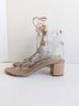 Aquazzura 100% Leather Tan Heels Size EU 39 1/2 - photo 8