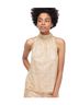 J.Crew 84% Polyamide 15% Metallic Fiber 1% Elastane 100% Polyester Gold Sleeveless Blouse Size S - photo 1