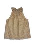 J.Crew 84% Polyamide 15% Metallic Fiber 1% Elastane 100% Polyester Gold Sleeveless Blouse Size S - photo 4