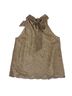 J.Crew 84% Polyamide 15% Metallic Fiber 1% Elastane 100% Polyester Gold Sleeveless Blouse Size S - photo 2