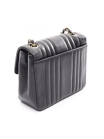 Chanel Chanel Mademoiselle Mini Shoulder Bag/Handbag, Lambskin Leather, Women's, Black (view 2)