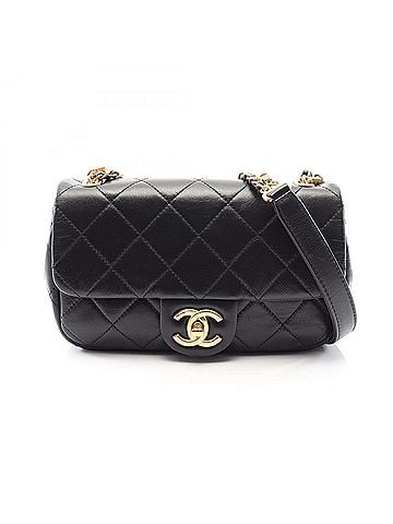Chanel Chanel Matelassé Shoulder Bag/Handbag, Lambskin Leather, Women's, Black (view 1)