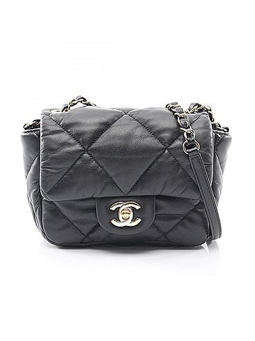 Chanel Chanel Matelassé Shoulder Bag/Handbag, Lambskin Leather, Women's, Black (view 1)