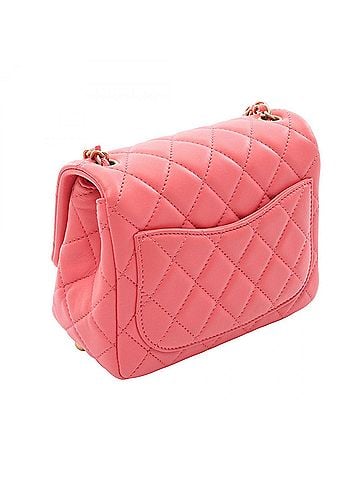 Chanel Chanel Matelassé Shoulder Bag/Handbag, Lambskin Leather, Women's, Pink (view 2)