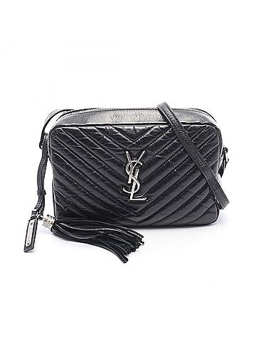 Saint Laurent Yves Saint Laurent Saint Laurent Paris LOU Monogram Camera Bag, Shoulder Handbag, Leather, Women's, Black, 468537 (view 1)
