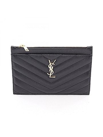 Saint Laurent Yves Saint Laurent Saint Laurent Paris Bill Pouch Monogram Small Handbag Leather Women's Black 584872 (view 1)