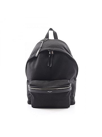 Saint Laurent Yves Saint Laurent Saint Laurent Paris City Backpack/Handbag, Canvas and Leather, Men's Women's, Black, 534967GIV3F1000 (view 1)