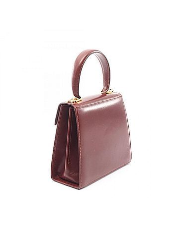 Salvatore Ferragamo Salvatore Ferragamo Gancini 2-Way Handbag, Leather, Women's, Brown, 21 2193 (view 2)
