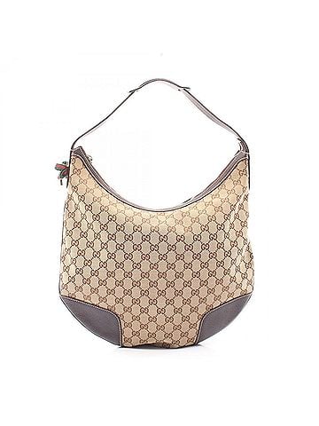 Gucci Gucci Princy GG Canvas Shoulder Bag/Handbag, and Leather, Women's, Beige/Brown, 162882 (view 1)