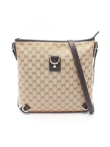 Gucci Gucci Abbey GG Crystal Shoulder Bag/Handbag, Coated Canvas and Leather, Women's, Beige/Brown, 268642 (view 1)