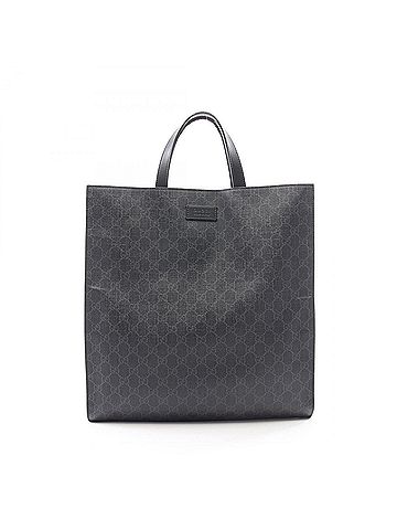 Gucci Gucci GG Supreme Tote Bag Handbag, Coated Canvas Leather, Men's, Black, 495559 (view 1)