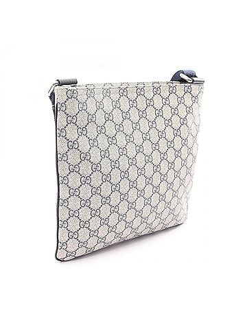 Gucci Gucci GG Supreme Shoulder Bag/Handbag, Coated Canvas, Women's, Beige/Navy, 295257 (view 2)