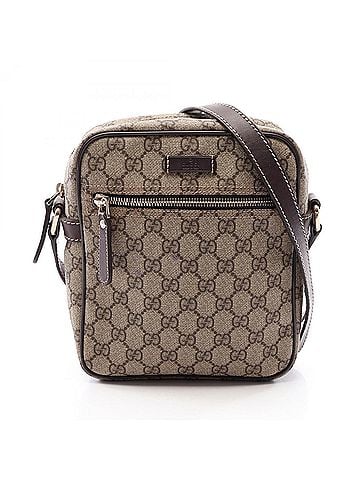 Gucci Gucci GG Supreme Shoulder Bag/Handbag, Coated Canvas and Leather, Women's, Beige/Brown, Item Number 233268 (view 1)