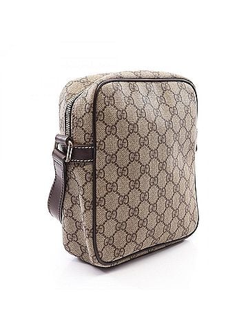 Gucci Gucci GG Supreme Shoulder Bag/Handbag, Coated Canvas and Leather, Women's, Beige/Brown, Item Number 233268 (view 2)