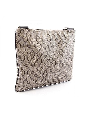 Gucci Gucci GG Supreme Shoulder Bag/Handbag, Coated Canvas and Leather, Men's/Women's, Beige/Brown, 201446 (view 2)