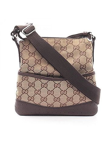 Gucci Gucci GG Canvas Shoulder Bag/Handbag, and Leather, Women's, Beige/Brown, 147671 (view 1)