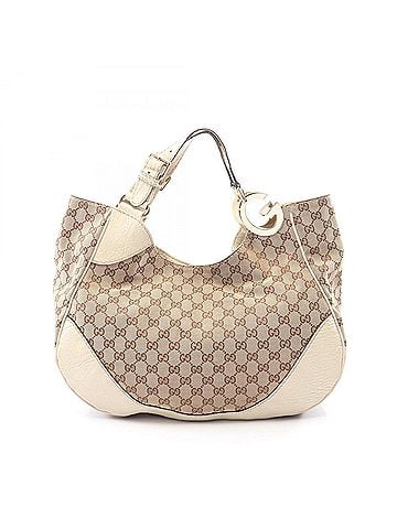 Gucci Gucci GG Canvas Shoulder Bag/Handbag, and Leather, Women's, Beige/Ivory, 203504 (view 1)