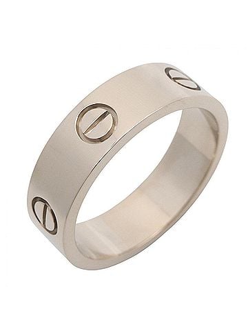 Cartier Cartier Love Ring, 18K White Gold (18KWG), Silver Tone, B4084700 (Men's/Women's) (view 1)