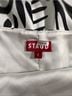 STAUD 100% Polyester Print White Black Cocktail Dress Size S - photo 3