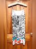 STAUD 100% Polyester Print White Black Cocktail Dress Size S - photo 7