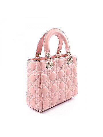 Christian Dior Christian Dior Dior LADY DIOR MY ABCDIOR Cannage 2-Way Handbag, Leather, Women's, Pink (M0538ONGE_M413) (view 2)