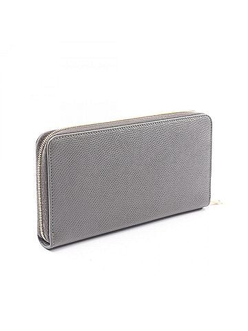 Céline Celine Large Zipped Wallet, Round Long Leather, Women's, Gray, 10B553 (view 2)