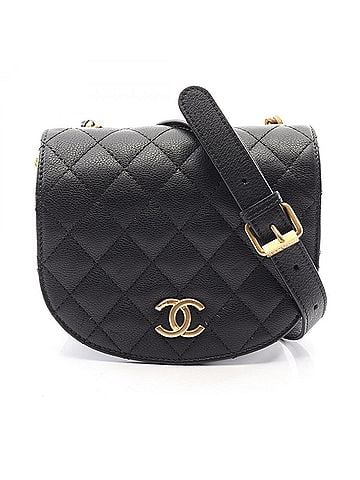 Chanel Chanel Matelassé Small Flap Shoulder Bag/Handbag, Calfskin Leather, Women's, Black (view 1)
