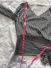 Alice + Olivia 100% Silk Stripes Black White Long Sleeve Blouse Size S - photo 6