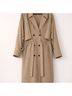 A.L.C. 100% Polyester Tan Trenchcoat Size 12 - photo 3