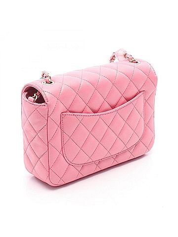 Chanel Chanel Matelassé Mini Flap Bag, Shoulder Handbag, Leather, Women's, Pink (view 2)