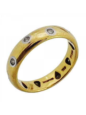 Tiffany & Co. Tiffany & Co. Dots Ring, 18K Yellow Gold (KYG), Platinum (Pt950), Diamond, Women's, P3101019 (view 1)