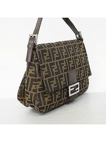 Fendi Fendi Zucca Mamma Bucket Handbag, Nylon Canvas, Brown, Women's, P3054780 (view 2)