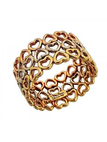 Tiffany & Co. Tiffany & Co. Crown of Hearts Ring, 18K Yellow Gold (KYG), White (18KWG), Pink (18KPG), Women's, P3044426 (view 1)