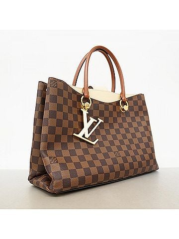 Louis Vuitton Louis Vuitton Damier LV Riverside Handbag N40135 Ebene Cream 2-way bag for women P3033587 (view 2)