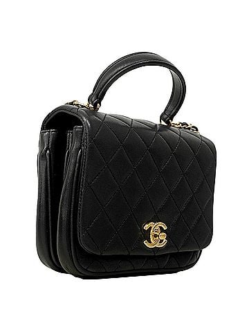 Chanel Chanel Matelassé Chain Shoulder Bag, Lambskin, Black, 2-way Bag for Women, P3027057 (view 2)