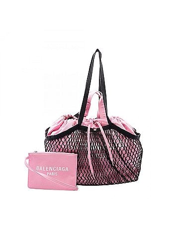 Balenciaga Balenciaga BALENCIAGA 24 7 MEDIUM 2WAY Tote Bag Handbag Canvas Women's Pink/Black 791809 (view 1)