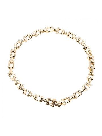 Tiffany & Co. Tiffany & Co. T Narrow Chain Bracelet, 18K Pink Gold (PG), Women's Gold-Tone Bracelet (view 2)