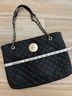 DKNY 100% Leather Solid Black Gold Tote One size - photo 9