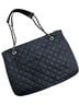 DKNY 100% Leather Solid Black Gold Tote One size - photo 2