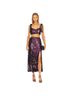 Free People 100% Polyester Purple Black Formal Skirt Size 0 - photo 1