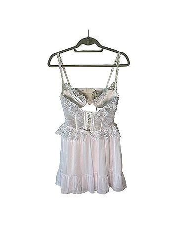 For Love & Lemons Farmhouse Lace Slip Mini Cocktail Dress (view 1)