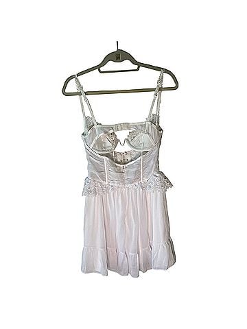 For Love & Lemons Farmhouse Lace Slip Mini Cocktail Dress (view 2)