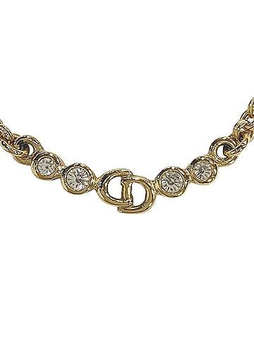 Christian Dior Christian Dior necklace, accessory. Total weight 11.4g, 43.5cm, alloy with rhinestones. (view 1)