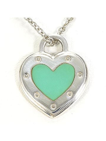 Tiffany & Co. Tiffany & Co. Return to Heart Tag Silver Necklace, Total Weight 2.8g, 45cm, Like New Condition. (view 1)