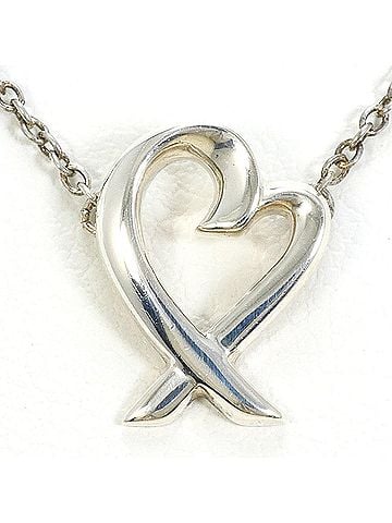 Tiffany & Co. Tiffany & Co. Loving Heart Silver Necklace, Total Weight 1.7g, 41cm, Like New Condition. (view 1)
