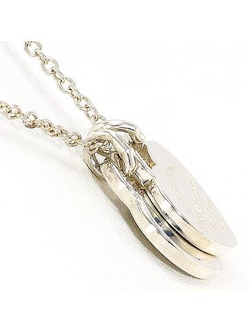 Tiffany & Co. Tiffany & Co. Double Heart Silver Necklace, Total Weight 2.9g, 40cm, Like New Condition. (view 2)